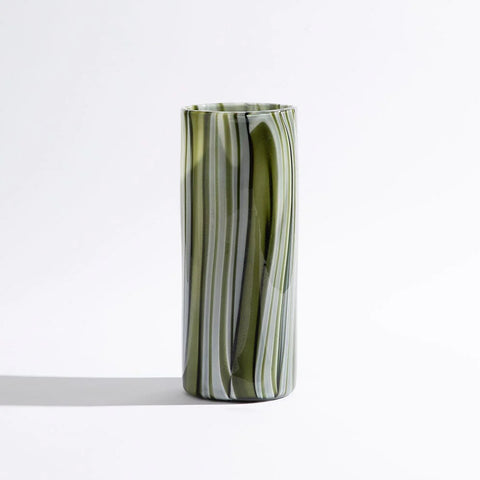 VASE // Glass, Tall, LINEAL [Forest]