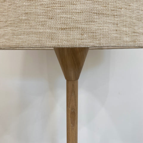 FLOOR LAMP // TOTE, Oak + Sandstone shade