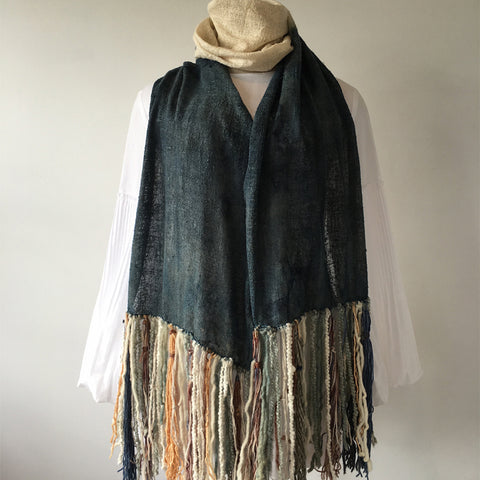 SCARF // Dyes, Yarn & Noil