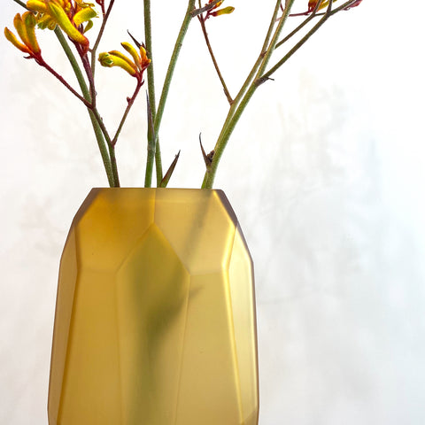 VASE // Glass, ETCHED, Citrus [TALL]